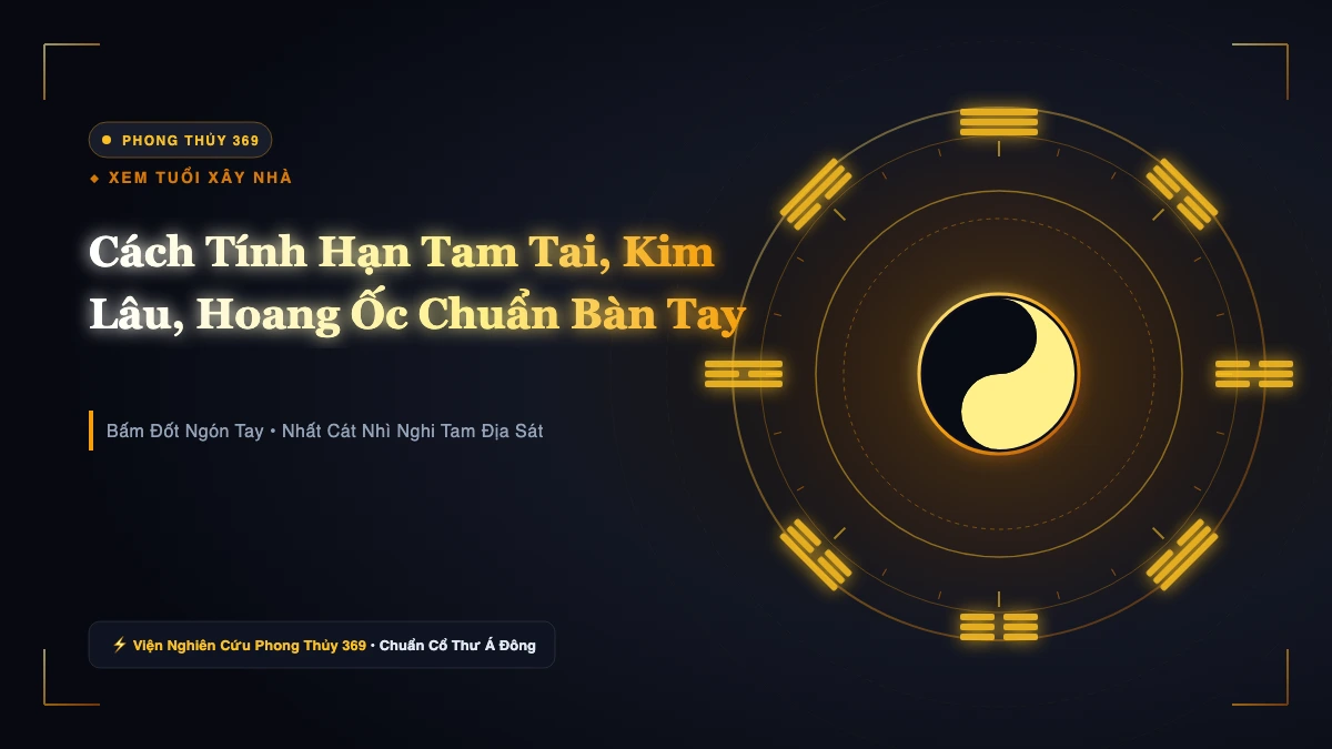 Cách Tính Hạn Tam Tai, Kim Lâu, Hoang Ốc Khi Làm Nhà (Kèm Bảng Tra Tuổi Chi Tiết)