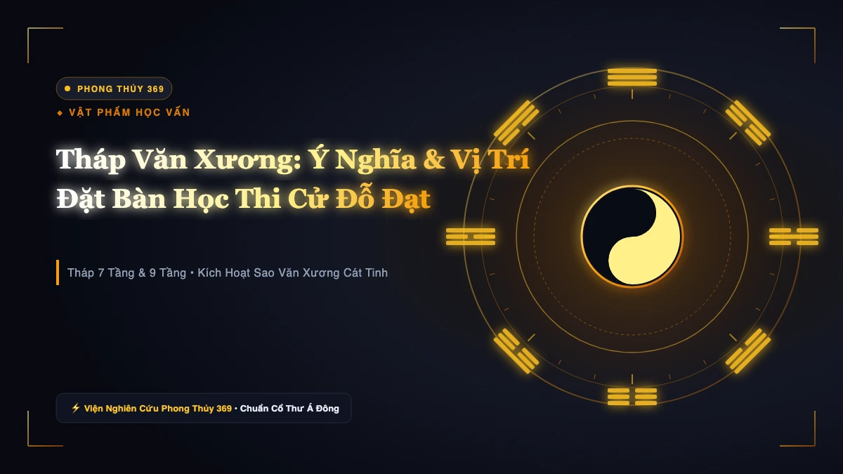 Tháp Văn Xương Là Gì? Ý Nghĩa, Cách Chọn Và Vị Trí Đặt Trên Bàn Học Giúp Con Thi Cử Đỗ Đạt