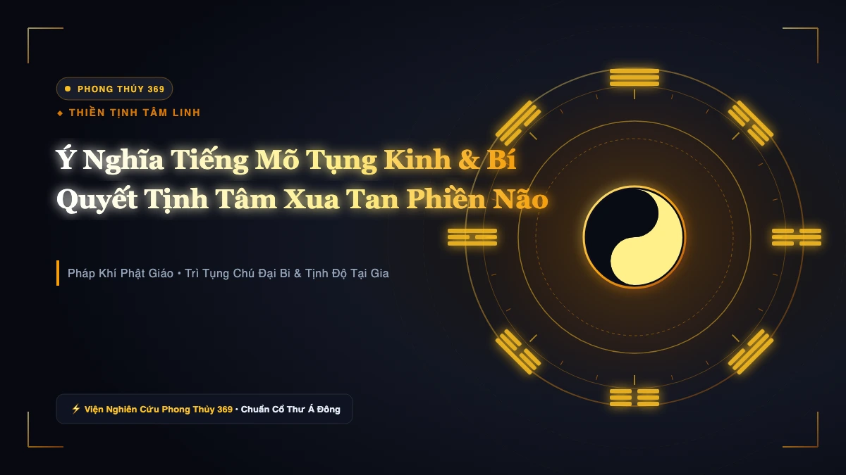Ý Nghĩa Tiếng Mõ Khi Tụng Kinh Và Cách Thực Hành Tịnh Tâm Tại Gia Đúng Pháp