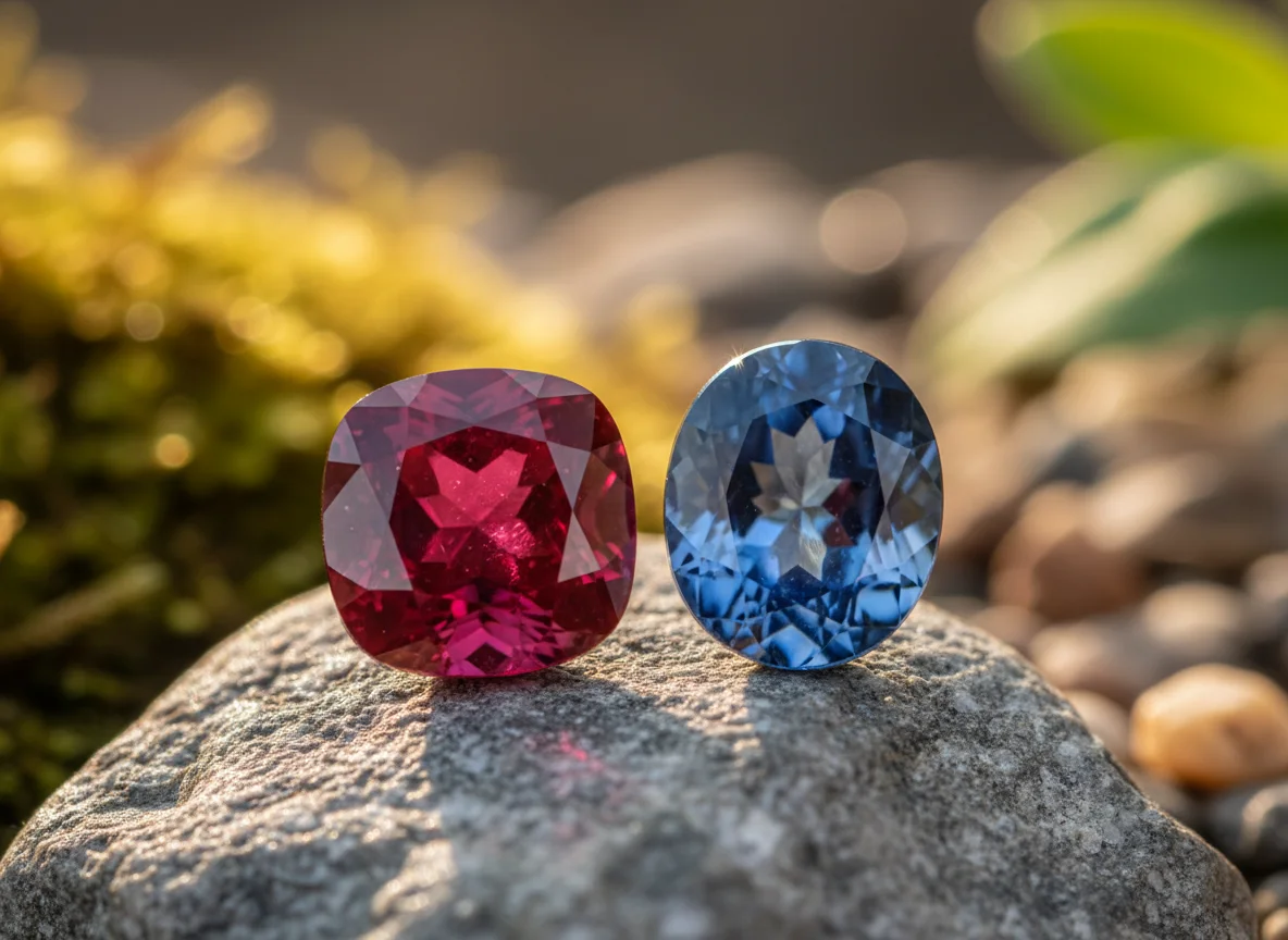 Cận cảnh đá Ruby và Sapphire
