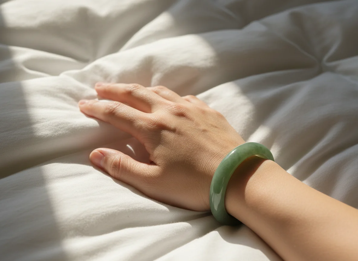 Vòng ngọc nhẵn mịn an toàn khi đeo ngủ