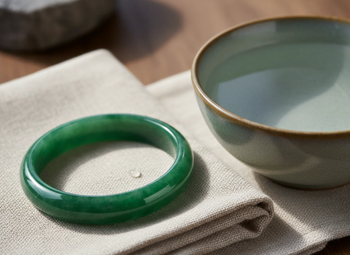 Vật dụng cần thiết để làm sạch vòng tay ngọc